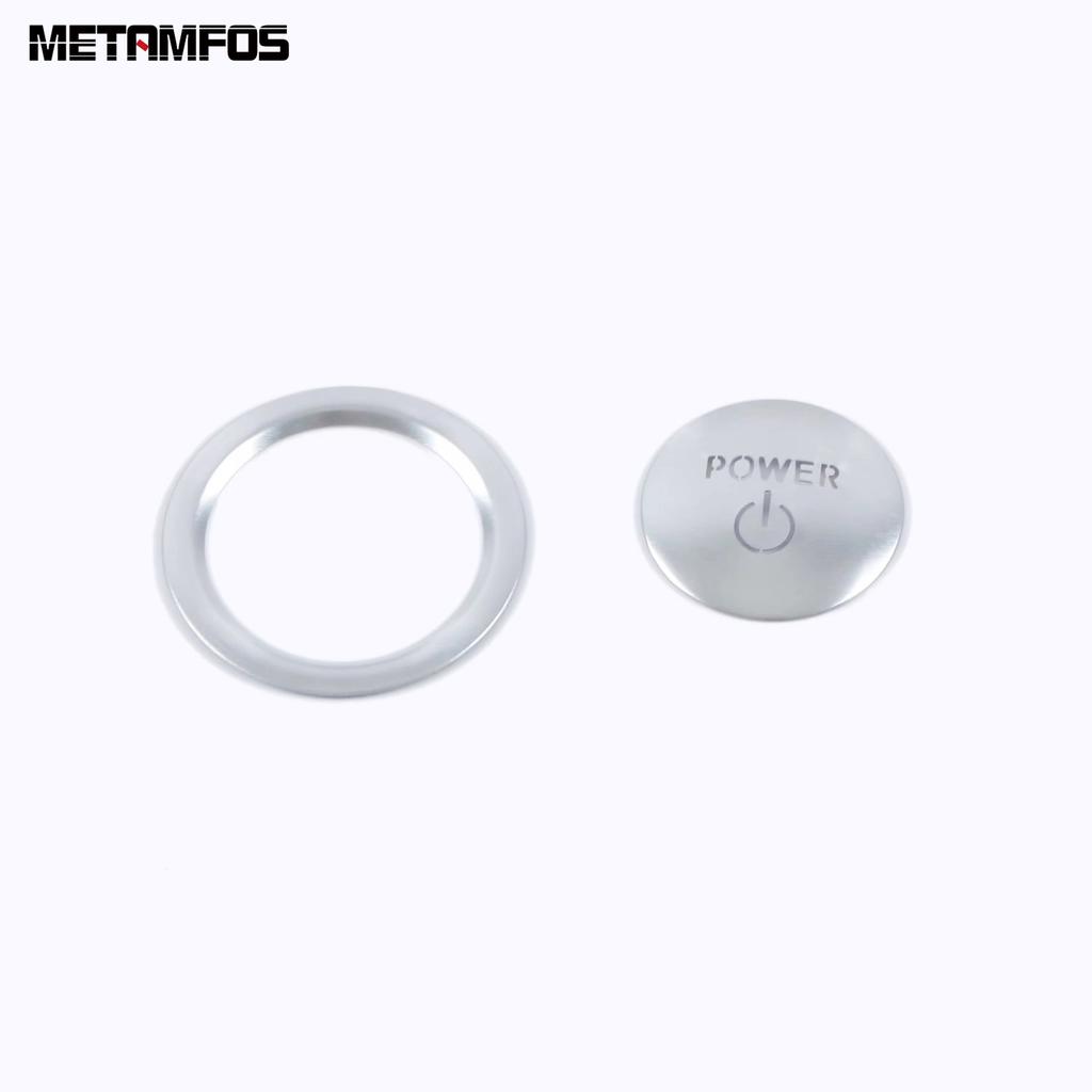 For Toyota Camry 2018-   Stainless Steel Car Engine Start Stop Switch Button Panel Cover Trim Interior Accessories