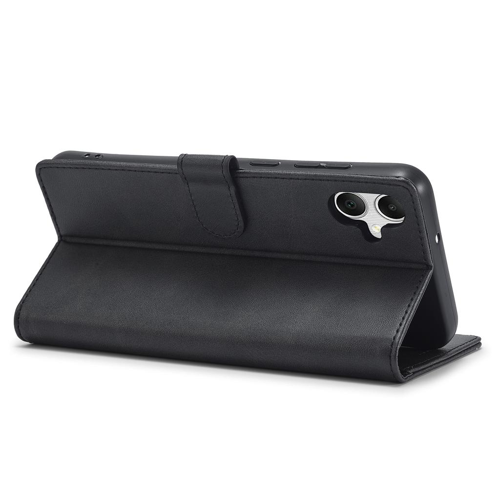 LC.IMEEKE For Samsung Galaxy A07 4G Case Calf Texture PU Leather Stand Wallet Phone Cover