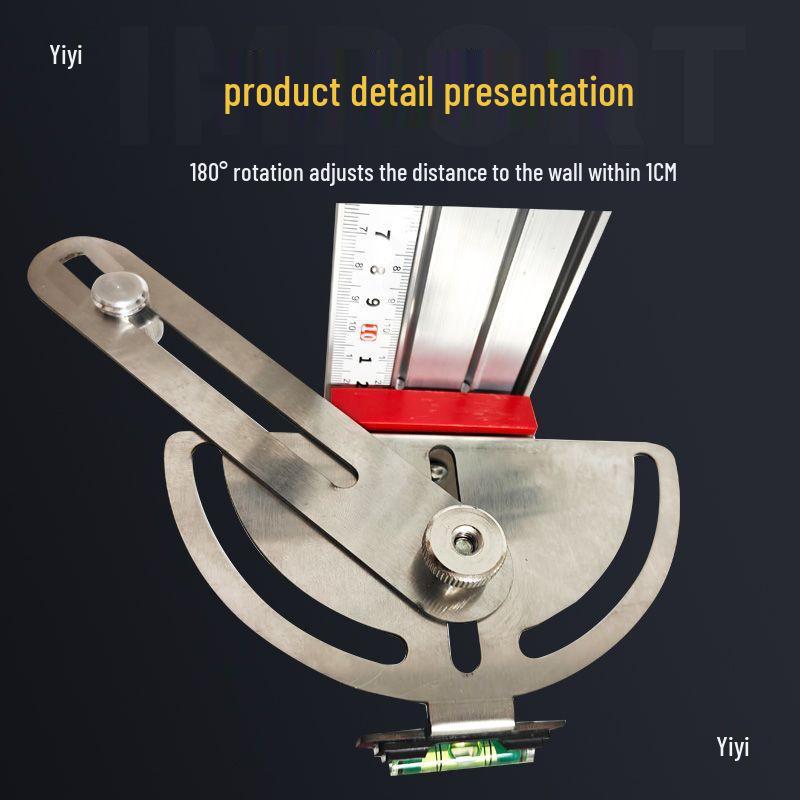 Level Wall Mount Bracket with Adjustable Aluminum Alloy Reinforced Set Screw for Positioning and Braking