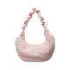 Large Capacity Quilted Nylon Bag For Women Ergonomic Crossbody Shoulder Purse Lightweight Practical Casual Day Bag  Pink