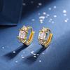 2 Paires Boucles d'Oreilles Créoles Petites Câlins en Acier Inoxydable Pour Femmes Petit Pendentif Cristal Zirconium Boucles d'Oreilles Cartilage Bijoux Piercing