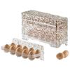 Egg Holder For Fridge 2-Tier Refrigerator Egg Holder Storage Container Storage Organizer Box With Lid Clear Rack Large Capacity