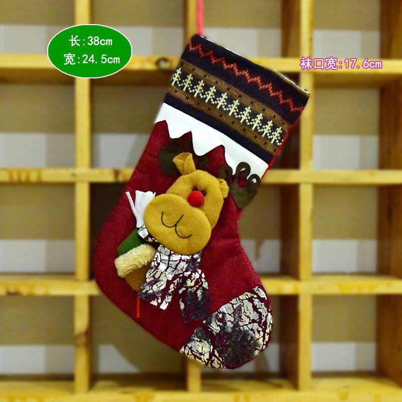 

Рождественские чулки со снеговиком, детские подарочные сумки с конфетами и яблоками для рождественской вечеринки, новогодние декоративные носки со Сантой, украшение для дома one piece