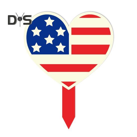 Star Patriotic Garden Stake American Style Outdoor Stake 4th of July Holiday Decor for Home Independence Day Yard Lawn Decoration