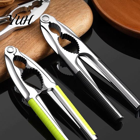 Anti Slip Pecan Cracker Nut Crackers for All Nuts, Heavy Duty Nutcracker Home Restaurant Walnuts, Multi-purpose Seafood Shell Opener Tool with