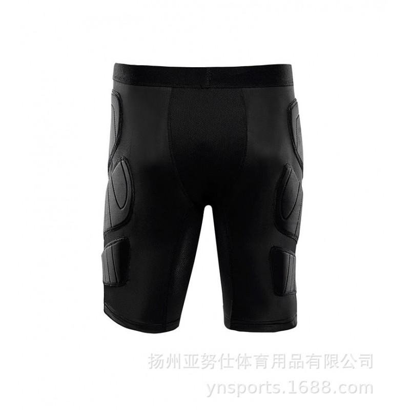 Men Women Soccer Goalkeeper Compression Shorts With Impact Padding Tackling Running Rugby Training