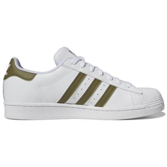 adidas Superstar White Focus Olive - HP5501