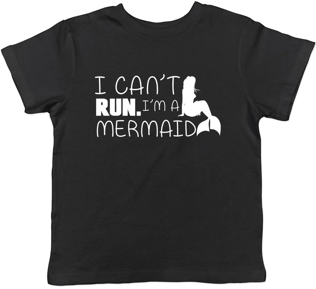 I Can t Run I m a Mermaid Girls Kids Childrens T-Shirt Tee 130