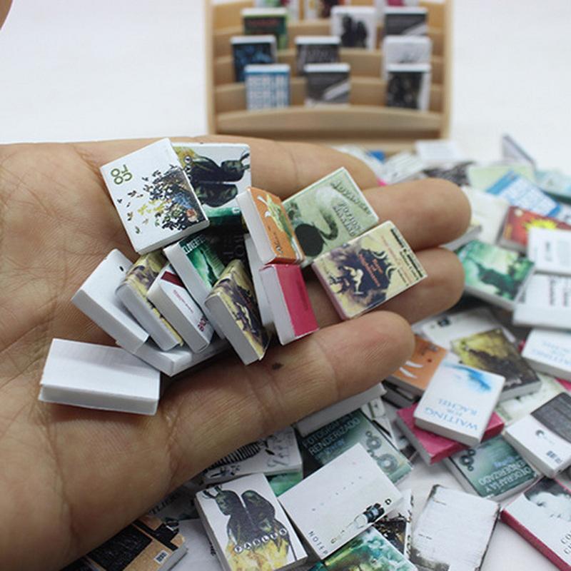 20 buc 1:12 Cărți în miniatură pentru casă de păpuși, carte de benzi desenate, cărți mici, mini model pentru copii, jucării de prefă, accesorii pentru casă de păpuși