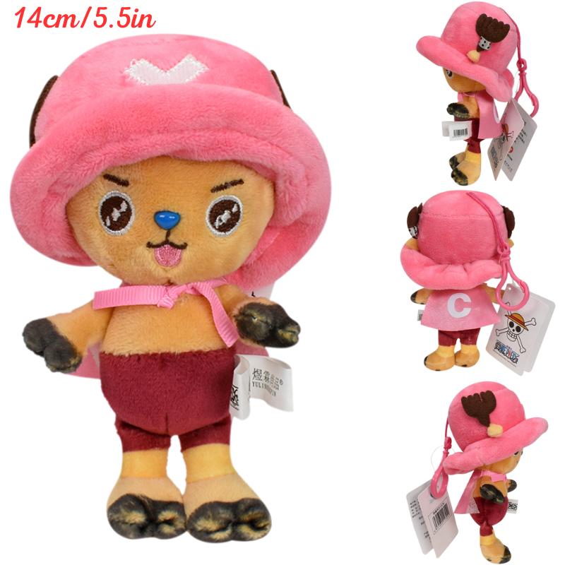 Kawaii One Piece Monkey D Luffy Tony Tony Chopper Plüsch Schlüsselanhänger Spielzeug Niedlich Anime Vinsmoke Sanji Sabo Portgas D Ace Plüschpuppen