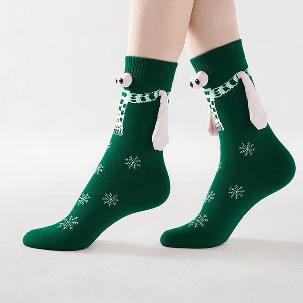 1 Pair Hand in Hand Christmas Stockings Magnetic Holding Hands Socks Funny Couple Socks for Couples Friends