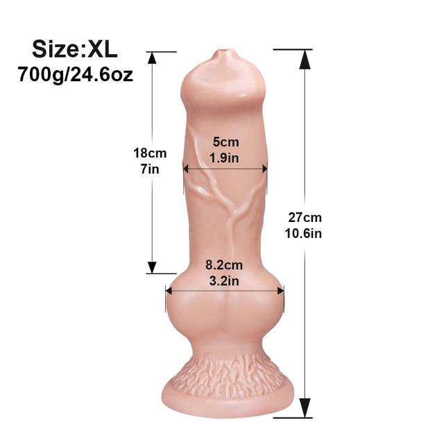 Huge Realistic Wolf Dog Knot Dildo Toy S/M/L/XL/XXL Soft Huge Animal Big Penis Sex Toys Anal Plugs Prostate Suckers Sex Shop