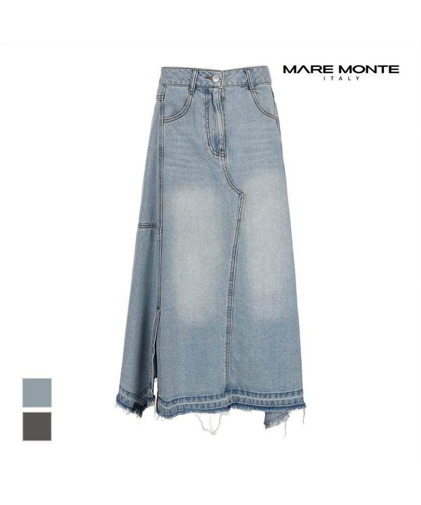 MAREMONTE Slit A-Line Denim Skirt_M244Msk28P0