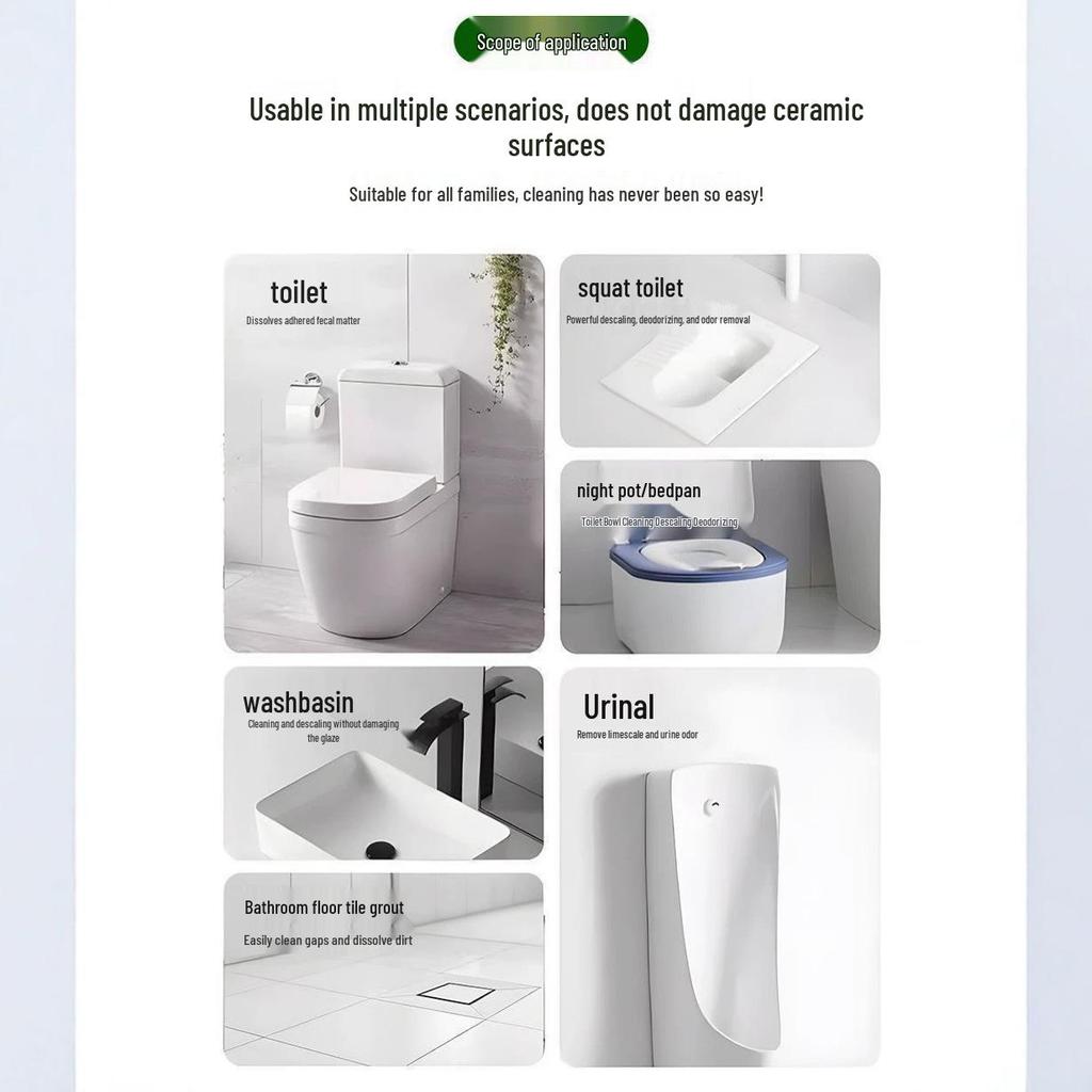 Gardenia Scent Toilet Bowl Cleaner: Strong Stain Remover, Yellow Stain Eliminator, Long-Lasting Freshness for Bathroom.