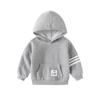 K-style Spring and Autumn Children's Clothing Boys Hooded Sweatshirt Baby Boy Three Bars Long Sleeves Pullover Hoodie Kids Tops