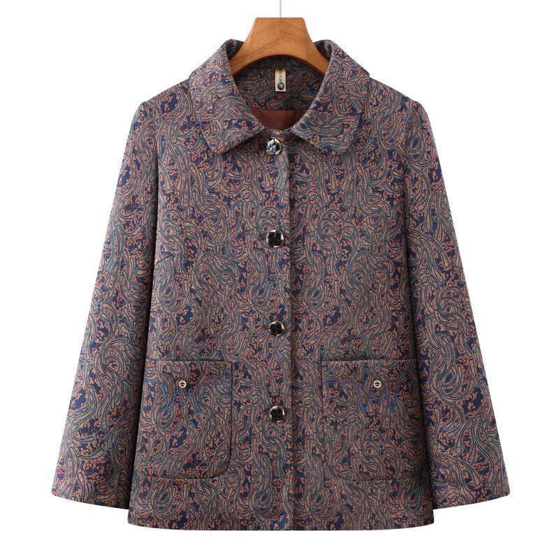 Middle-Aged Women's Spring/Autumn Jacquard Jacket