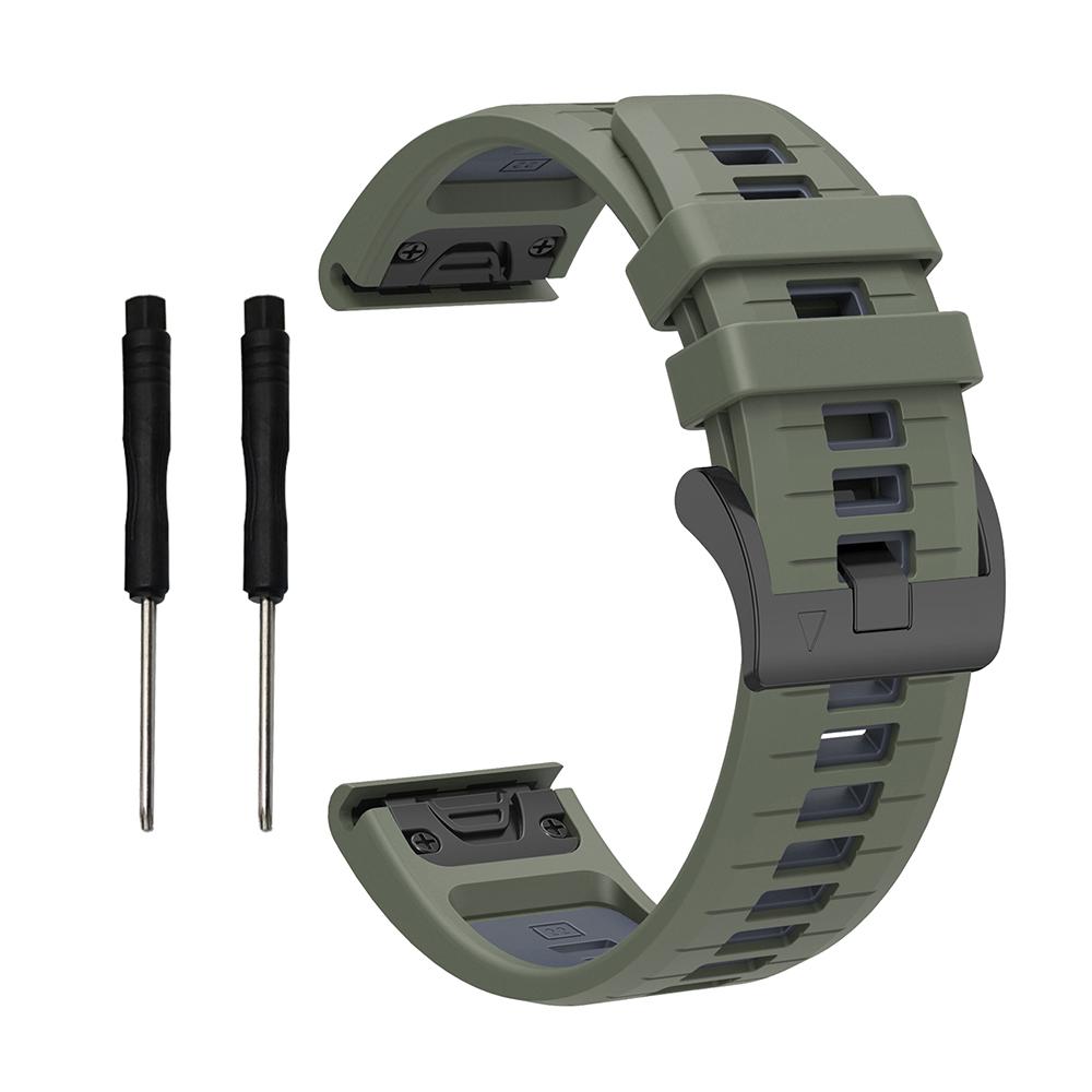 

Silicone Watch Strap 26mm 22mm Band For QuickFit Release Garmin Fenix 8 7X 7 7S 6X 6 Pro 5 5X 965 955 945 Epix 2 HR Descent MK 2 26MM