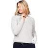DECATHLON MW500 Solid Color Half Zip Stand Collar Casual Knit Women's Grey