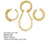 Yousheng 3Pcs Ear Cuffs for Women, Thin Chain Hanging Ear Bone Clips, Non-Pierced Ear Cuffs with Cubic Zirconia for Commuting Dating Party Travel