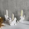 Candle Holder Creating Silicone Mold Resin Cat Shaped Candlestick Mold