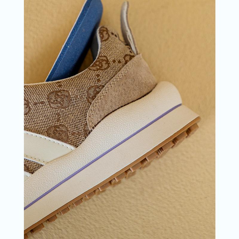 Spring Dad Shoes Pink Color Block Forrest Gump Shoes Versatile Casual Large Size Women's Shoes