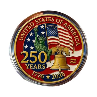 This Licensed United States 0th Anniversary Commemorative Coin Is A Piece Of American , Perfect For Collectors And .