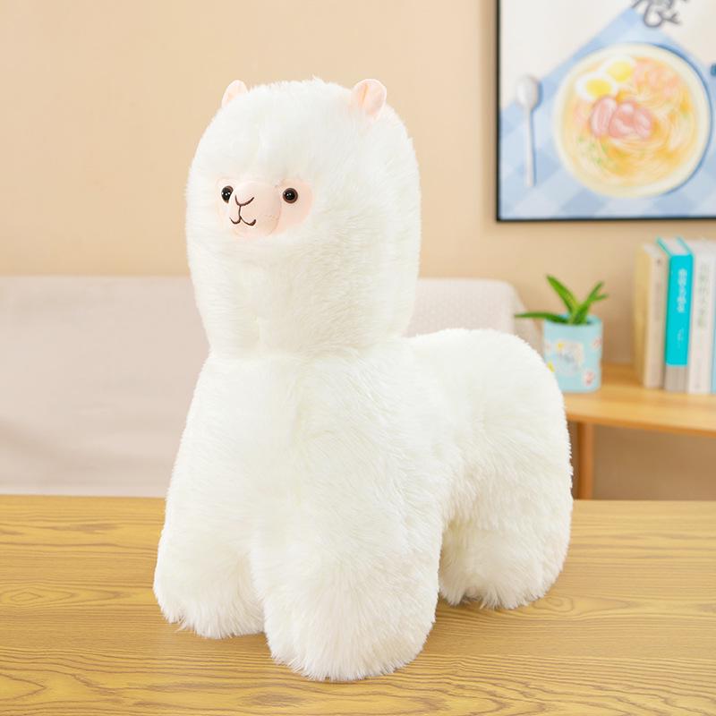 

Alpaca Plush Toy - Cute Stuffed Animal for Kids, Claw Machine Prize, Perfect Birthday Gift 40cm (0.45kg) белый