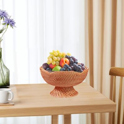 Coș din Răchită Organizator, Coș Decorativ pentru Alimente, Decorațiune Dormitor, Pâine pentru Masa de Hol