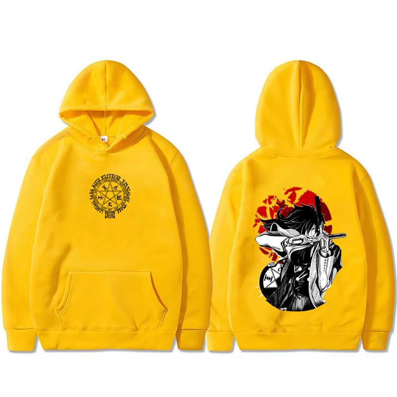Anime Hellsing Yumie Takagi Graphic Hoodie Vampire Alucard Merch Sweatshirt Men Women Gothic Manga Hoodies