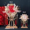 Double-Sided Xiuhua Round Fan DIY Kit - Wedding Gift for Brides, Finished Fan 2026 Edition