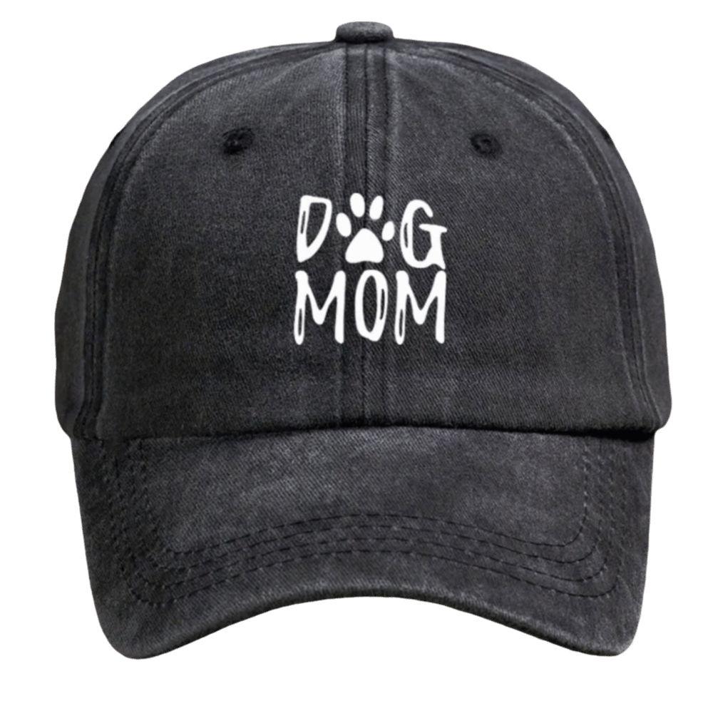Dog Mom Pattern Baseball Hat Printed Sunshade Cap Casual Duckbill Cap  Dog Lover's Gift
