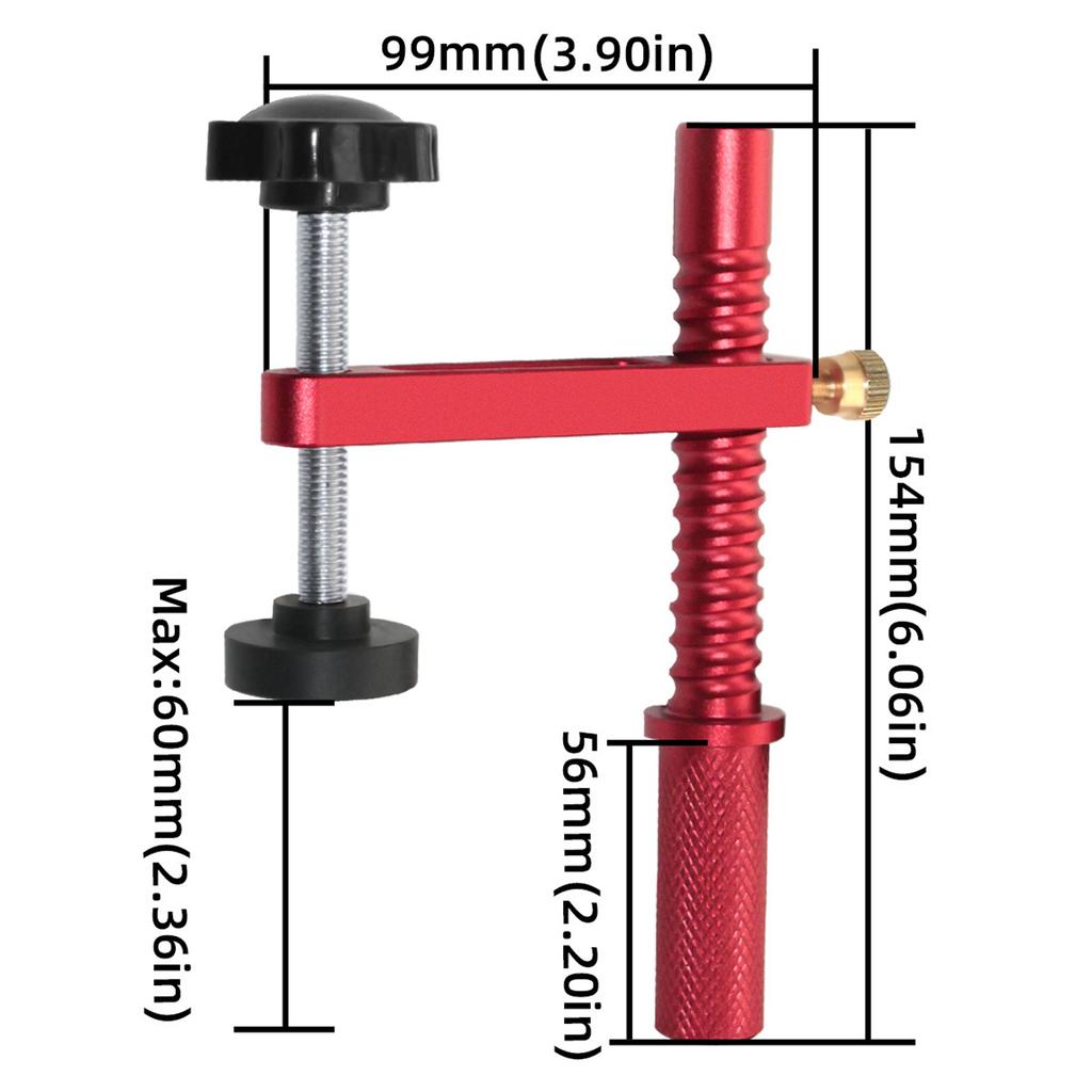 2pcs Bench Dog Clamp Quick Hold Down Table Clamp Adjustable Desktop Quick Acting Bench Dog Clamp for Woodworking Tool