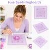 Matte Color Fuse Beads Pegboards 52/78/104Pins Melting Beads Boards Pixel Art Tool Craft Supplies