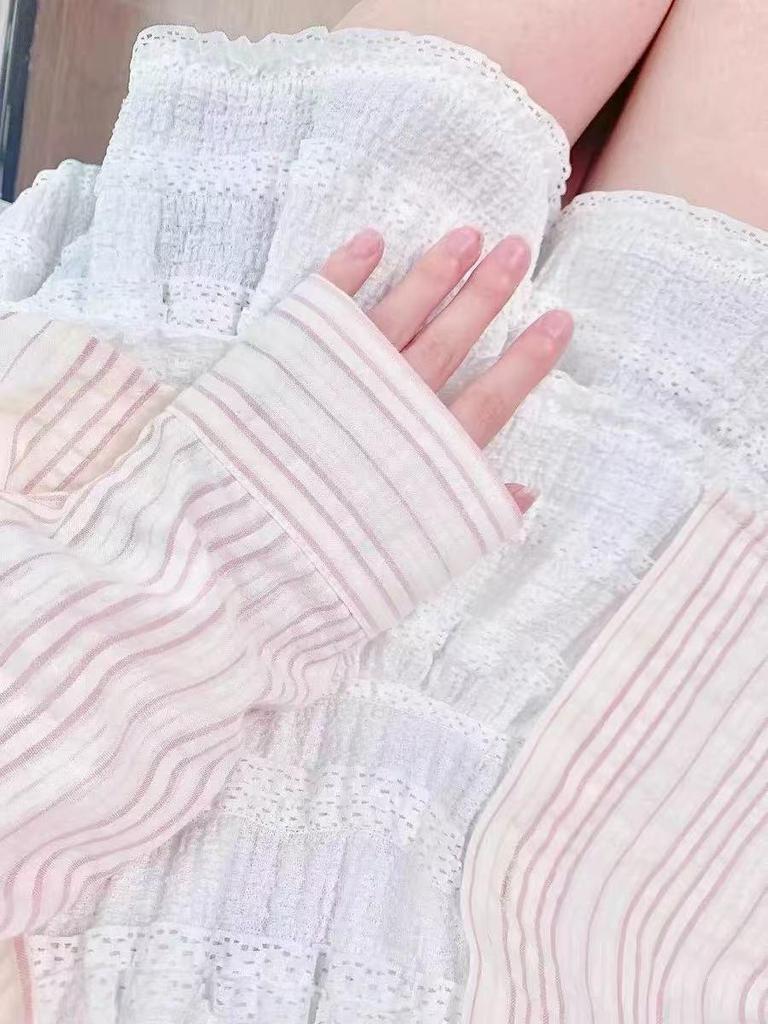 Women's Casual Striped Long-Sleeved Polo Collar Shirt – Versatile and Loose Fit Top for Everyday Wear