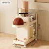 Mobile Home Exercise Gear Organizer with Wheels for Badminton Rackets & Yoga Mats