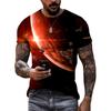 Fashion Landscape original men's T-shirts Summer Casual O Collared Tees Short Sleeve New 3D Printed Trend Street Leisure Tops