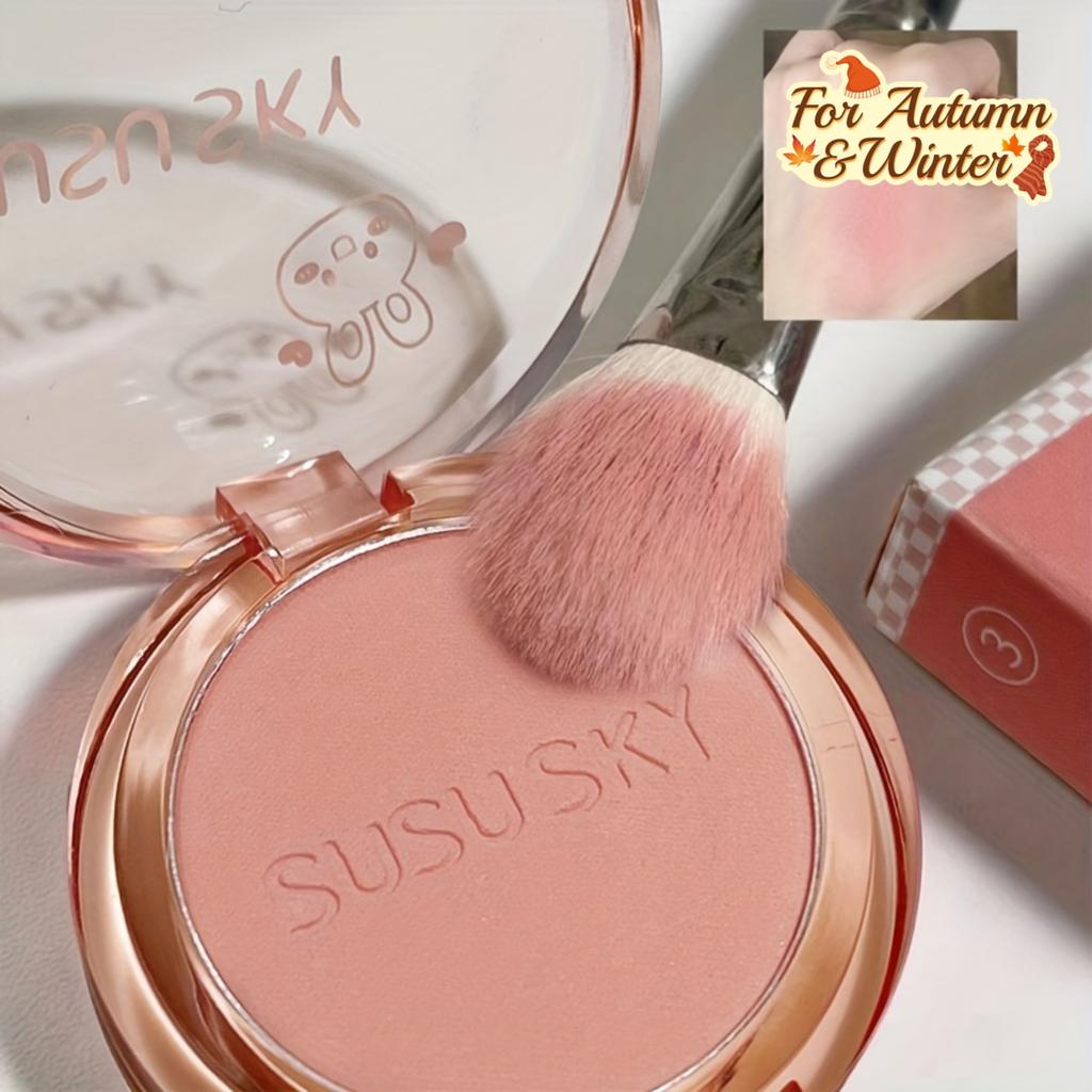 Four-Color Blush Disk Rouge Monochrome Blush Expanded Color Highlight Contouring And Brightening Lasting