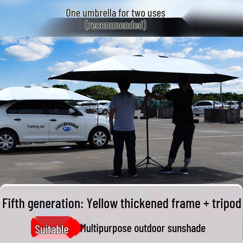 Coach Car Sunshade: Driving School Special Folding Roof Canopy Umbrella
