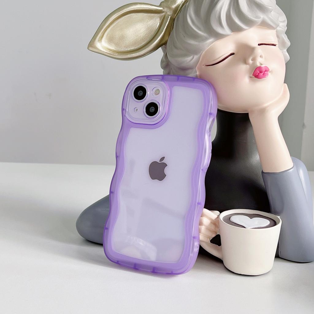 Wavy Pattern Suitable for Apple 16 Mobile Phone Case IPhone11/XR Transparent 13 Pro Max Cover 14 Soft 12 Shell 15