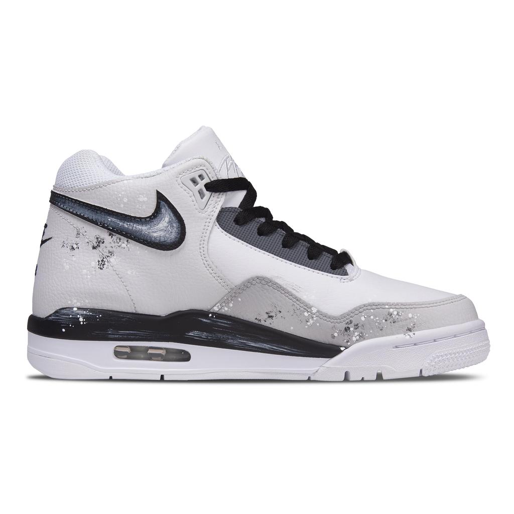Nike Flight Legacy Thorn Bush Abrasion Resistant Abrasion Resistant Mid Top Vintage Basketball Shoes Men's BQ4212-101(Team1744-)