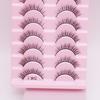 Private Label False Lashes 10 Pairs 3d Faux Eyelashes Natural Styles Makeup Mink Eyelash