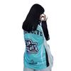 Women's Retro American Mesh Jersey with Street Print: Loose Long-Sleeved Dance Top