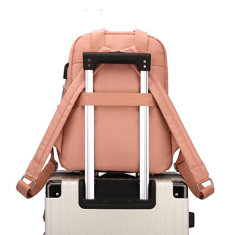 Nouveau sac à dos d'automne à carreaux losanges pour femmes, sac à dos tendance en tissu nylon, sac pour femmes, sac d'écolier pour étudiantes