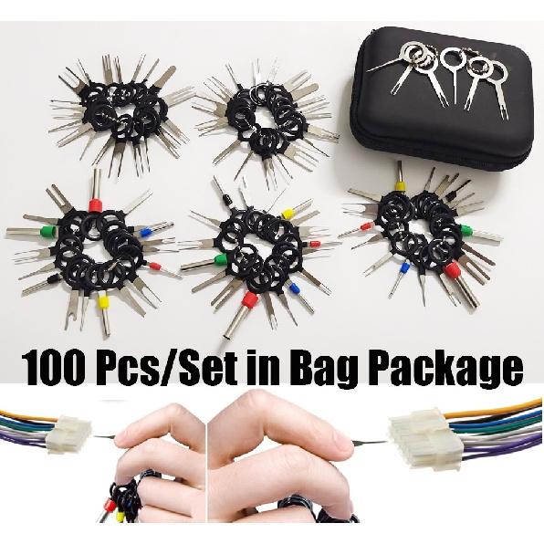 Набор инструментов для снятия клемм 100 шт. Набор экстракторов для снятия клемм Пин для извлечения контактов