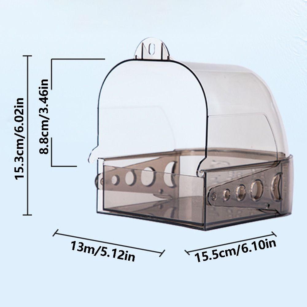 Anti-Slip Bird Shower Box Drawer Style Bird Bath Box Practical Parrot Bathtub  Pet Cage