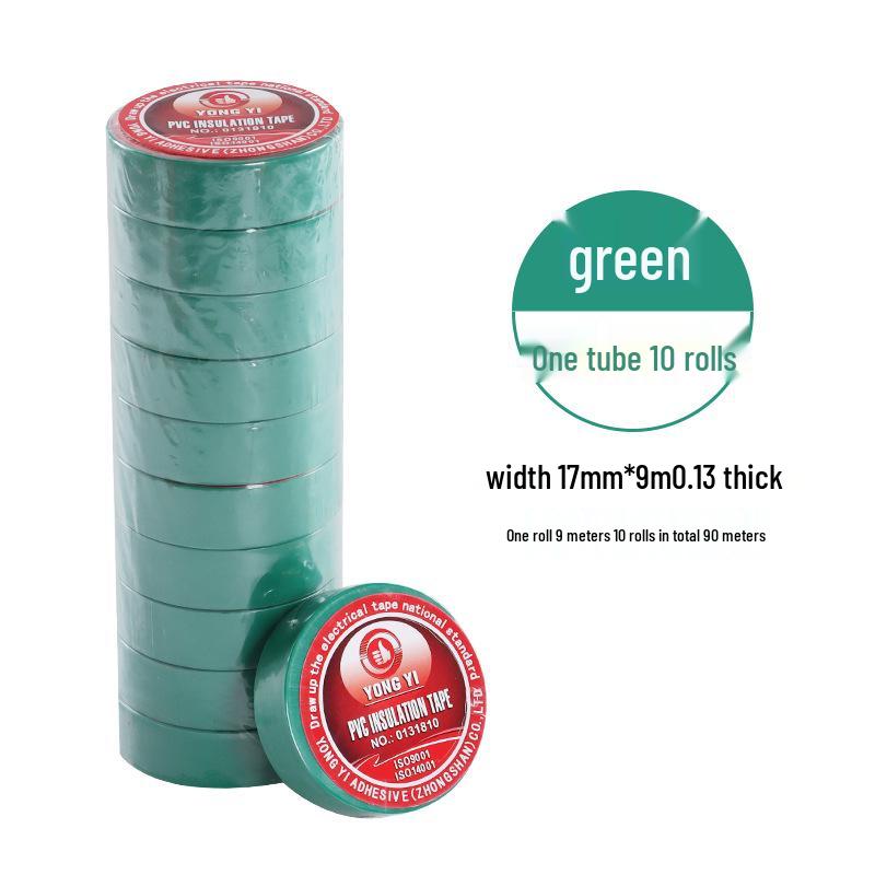 Flame Retardant Black & Red PVC Electrician's Insulating Tape - Waterproof, Wear Resistant & High-Temperature Electrical Wire Tape