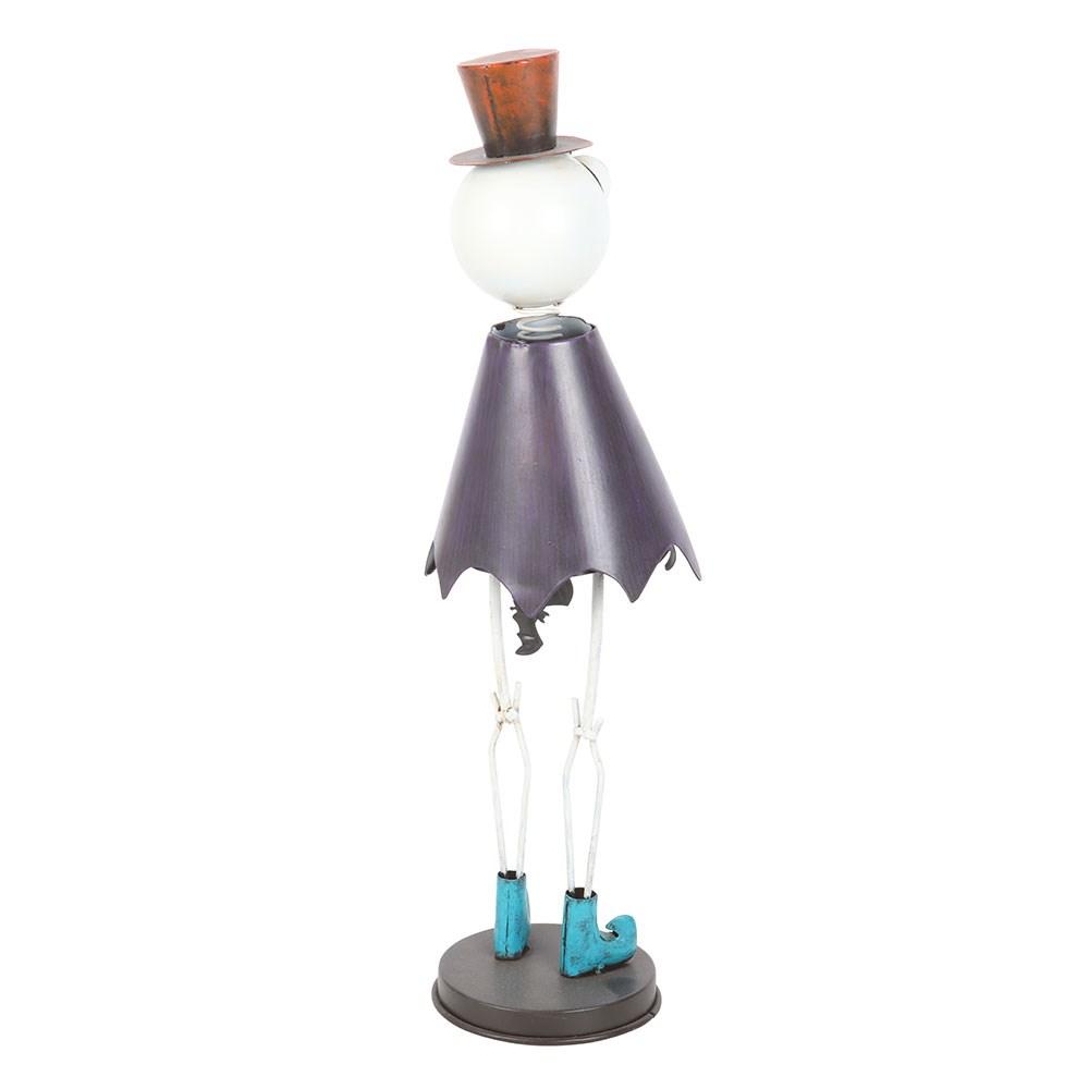 Something Different Metal Skeleton With Top Hat Ornament