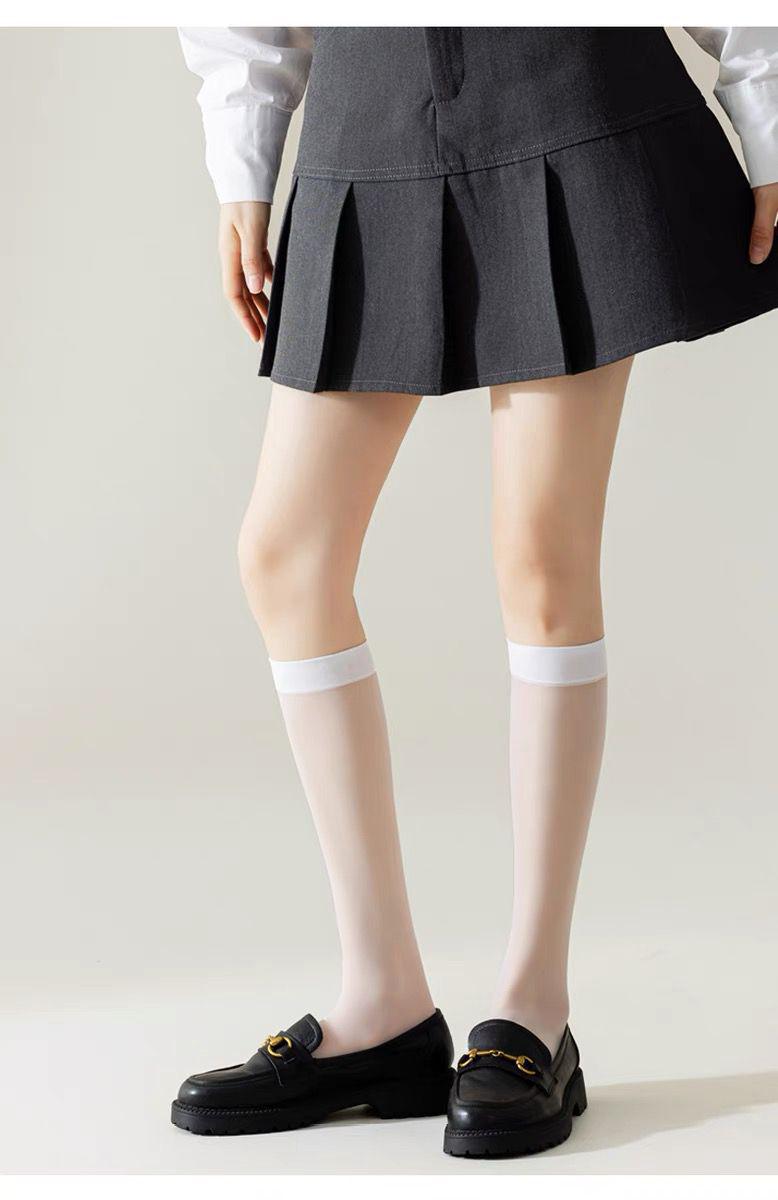 

Black, White, Over-the-Knee, Thigh-High, JK, Calf, and Mid-Calf Stockings Collection