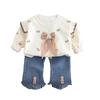 Kids Casual Long-Sleeve Set, Comfortable Daily Wear Outfits