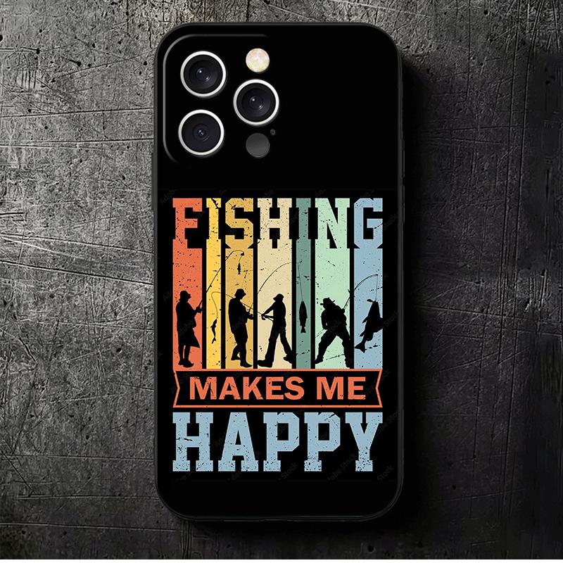 

Nash Fishing Fish Mark Soft Phone Case for iPhone 16 16E 17 Air 15 Pro Max 14 Plus 13 Mini 11 12 7 Black Cover Back Shell iPhone 16 Pro